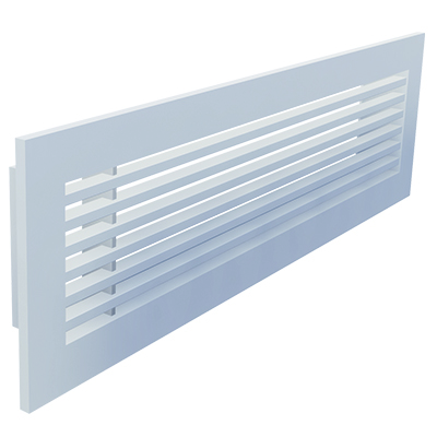 Aluminium bar grille for wall mounting